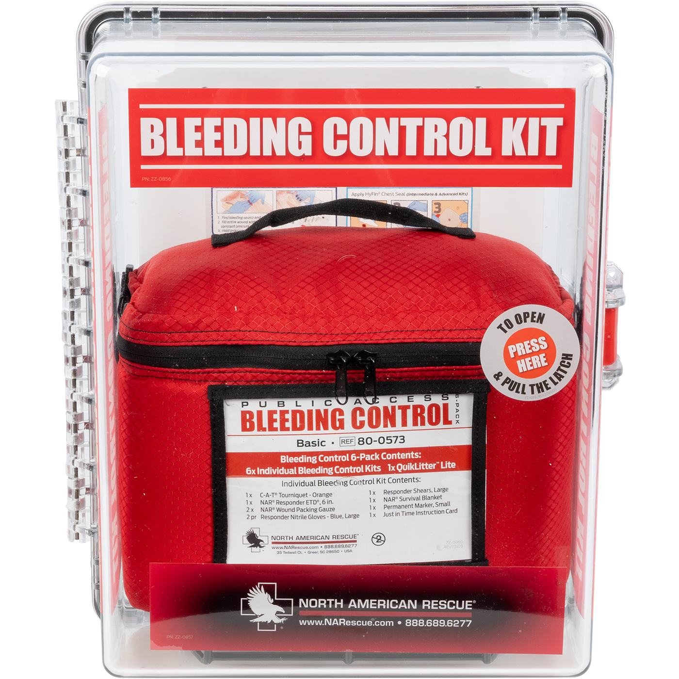 Public Access Bleeding Control Station – 6-Pack Vacuum Sealed
