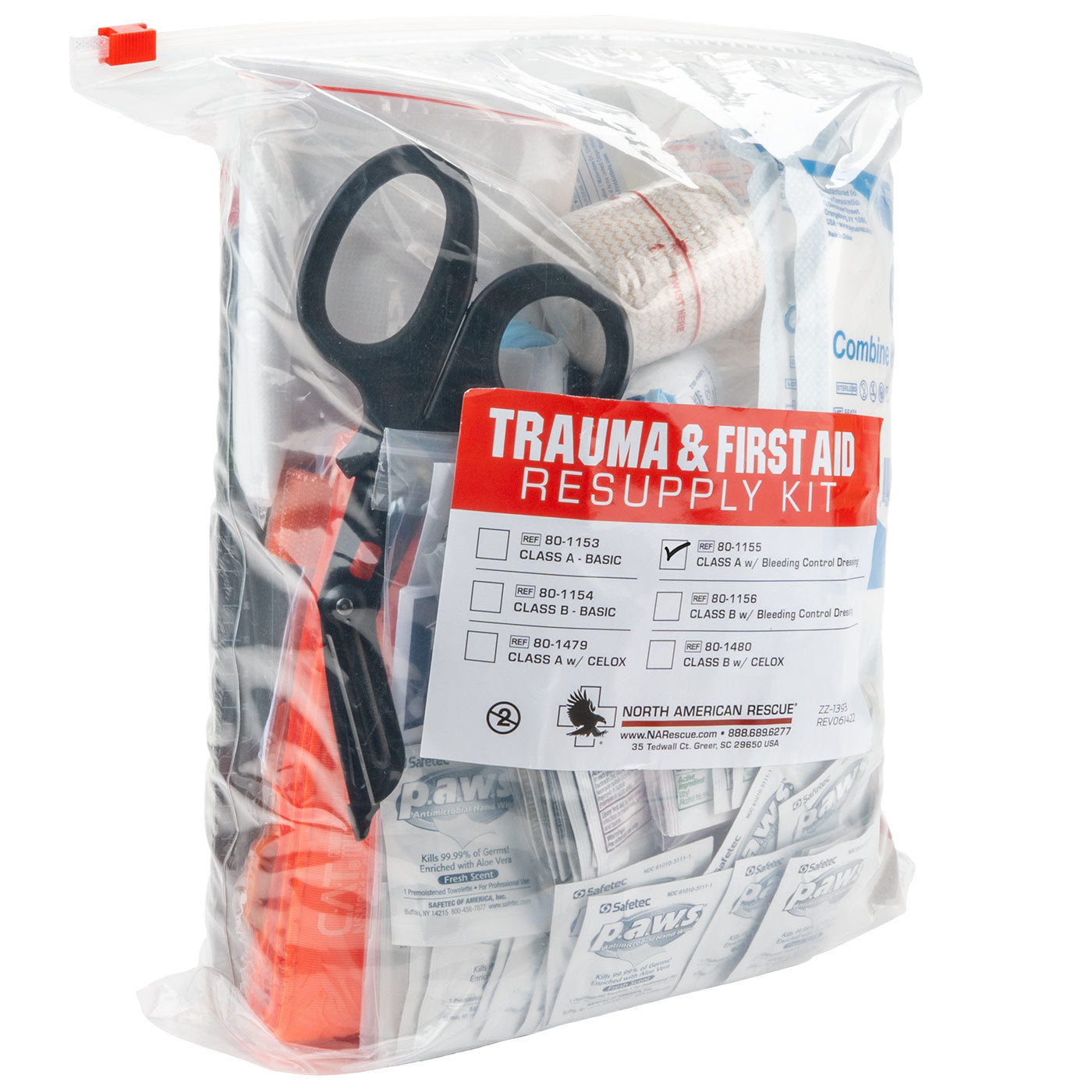 Trauma and First Aid Resupply Kit – Class A with Bleeding Control