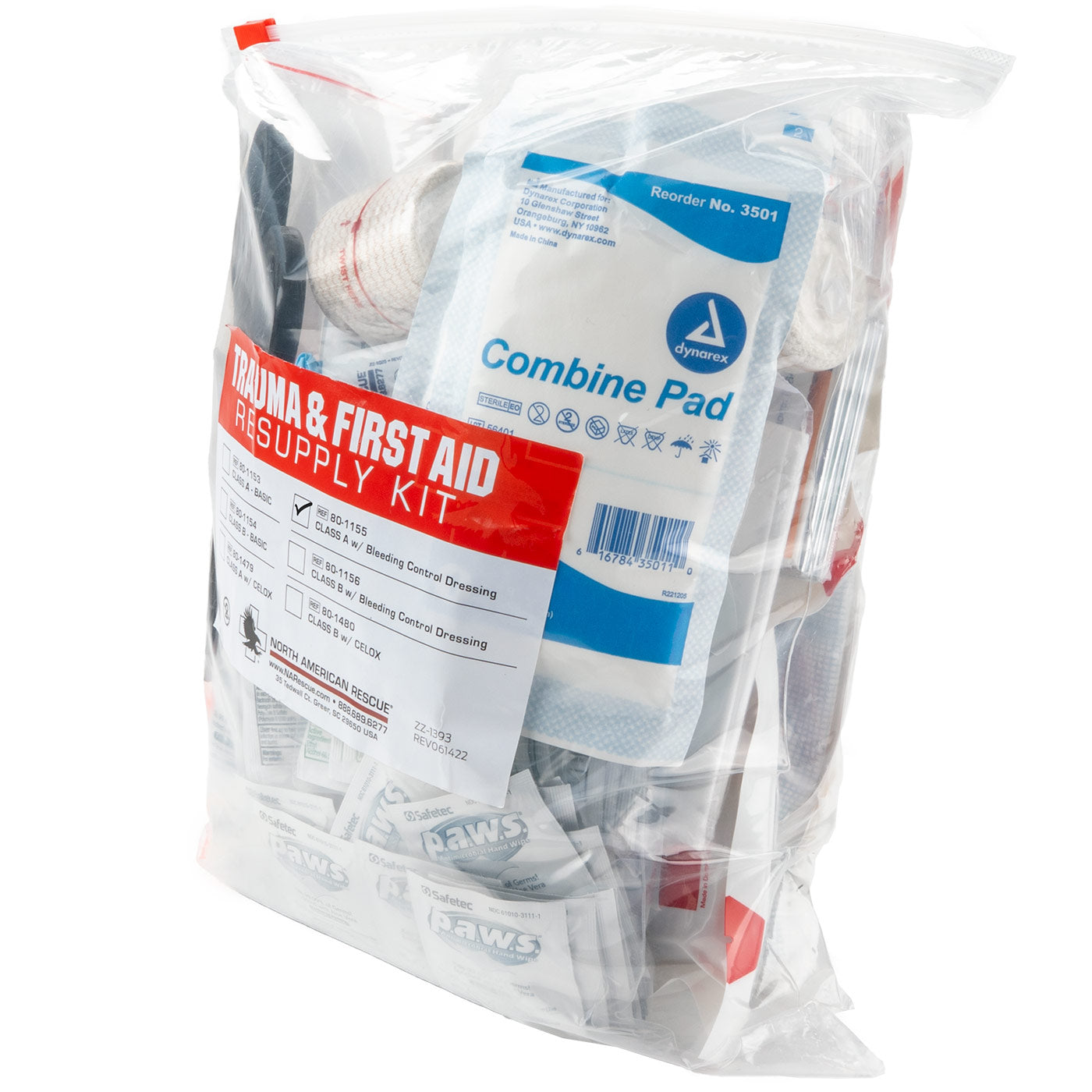 Trauma and First Aid Resupply Kit – Class A with Bleeding Control