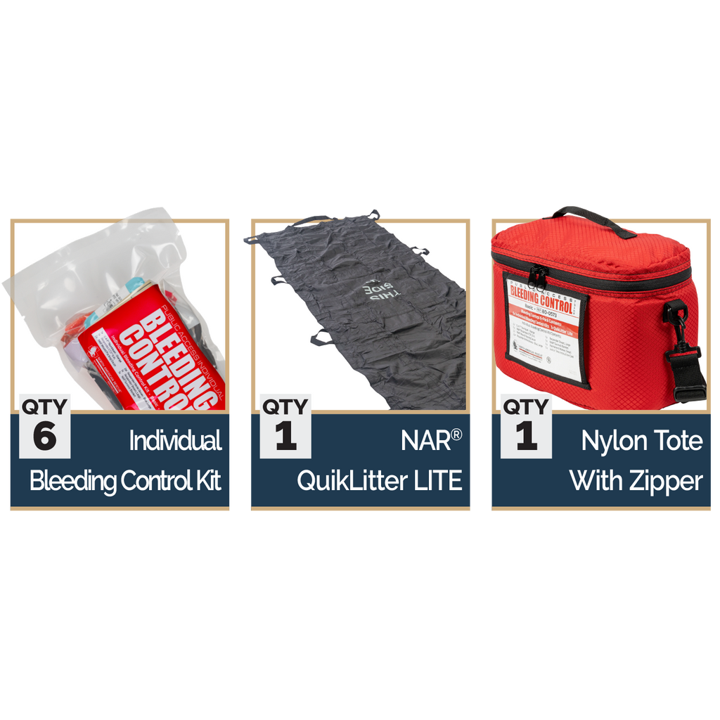 Public Access Bleeding Control 6-Pack – Vacuum Sealed