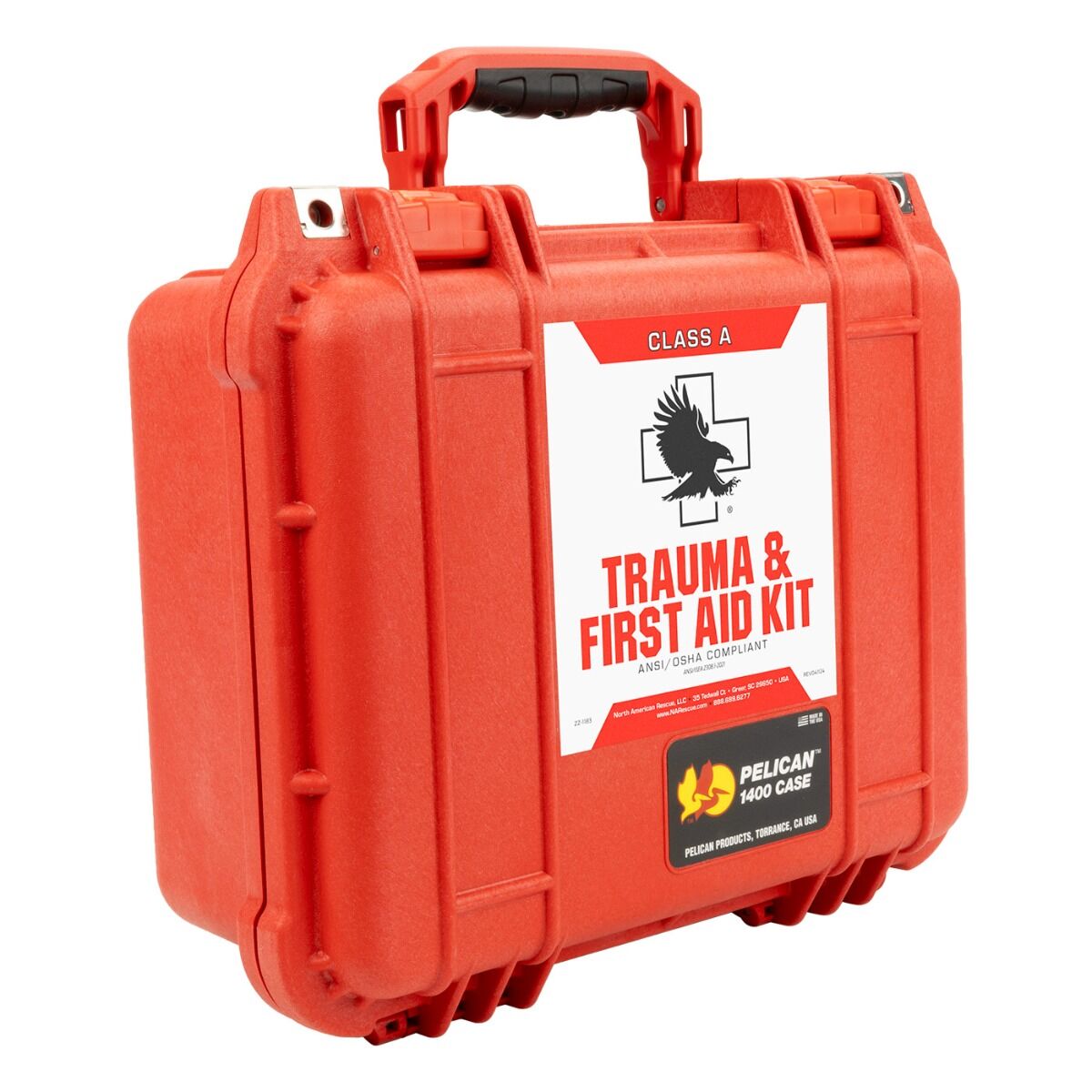 Trauma and First Aid Kit – Class A (Hard Case) with Bleeding Control