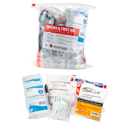 Trauma and First Aid Resupply Kit – Class A with Bleeding Control