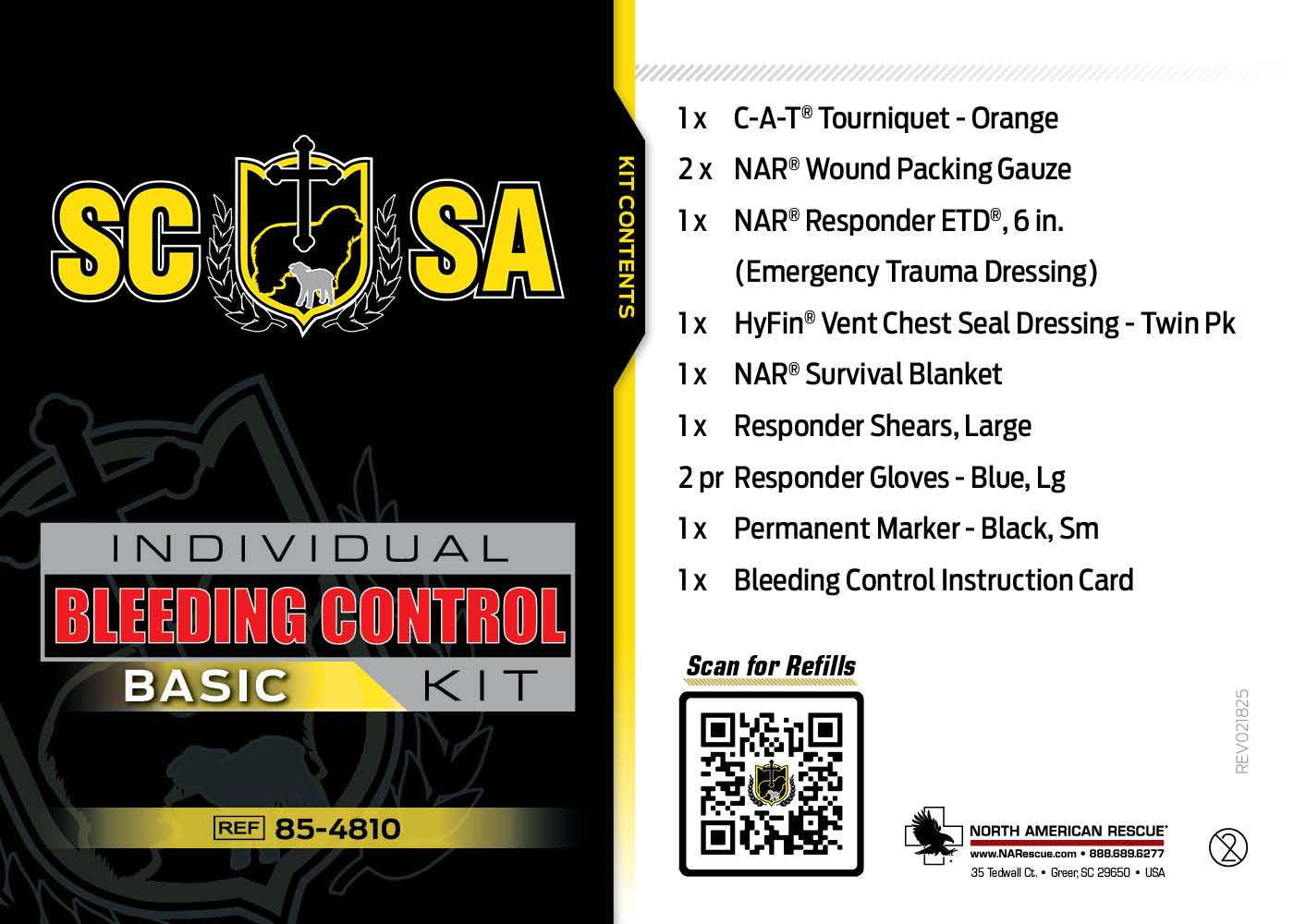 Public Access Individual Bleeding Control Kit - Vacuum Sealed