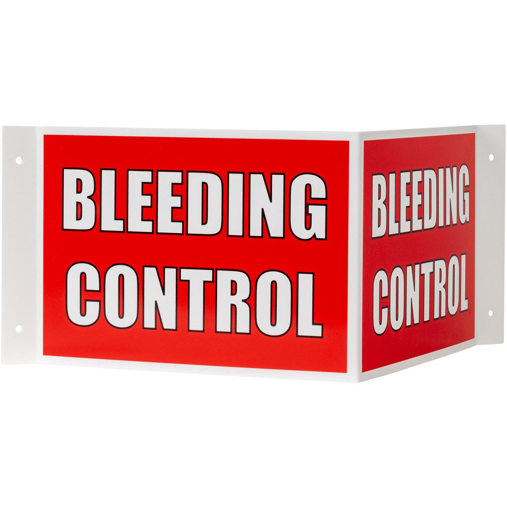 3-Way Bleeding Control Sign